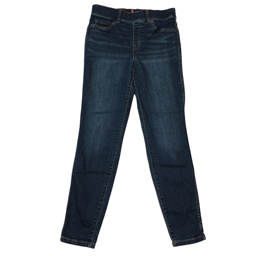SPANX‎ Jean-ish Leggings Dark Wash Blue Pull On Stretch Women's Size M